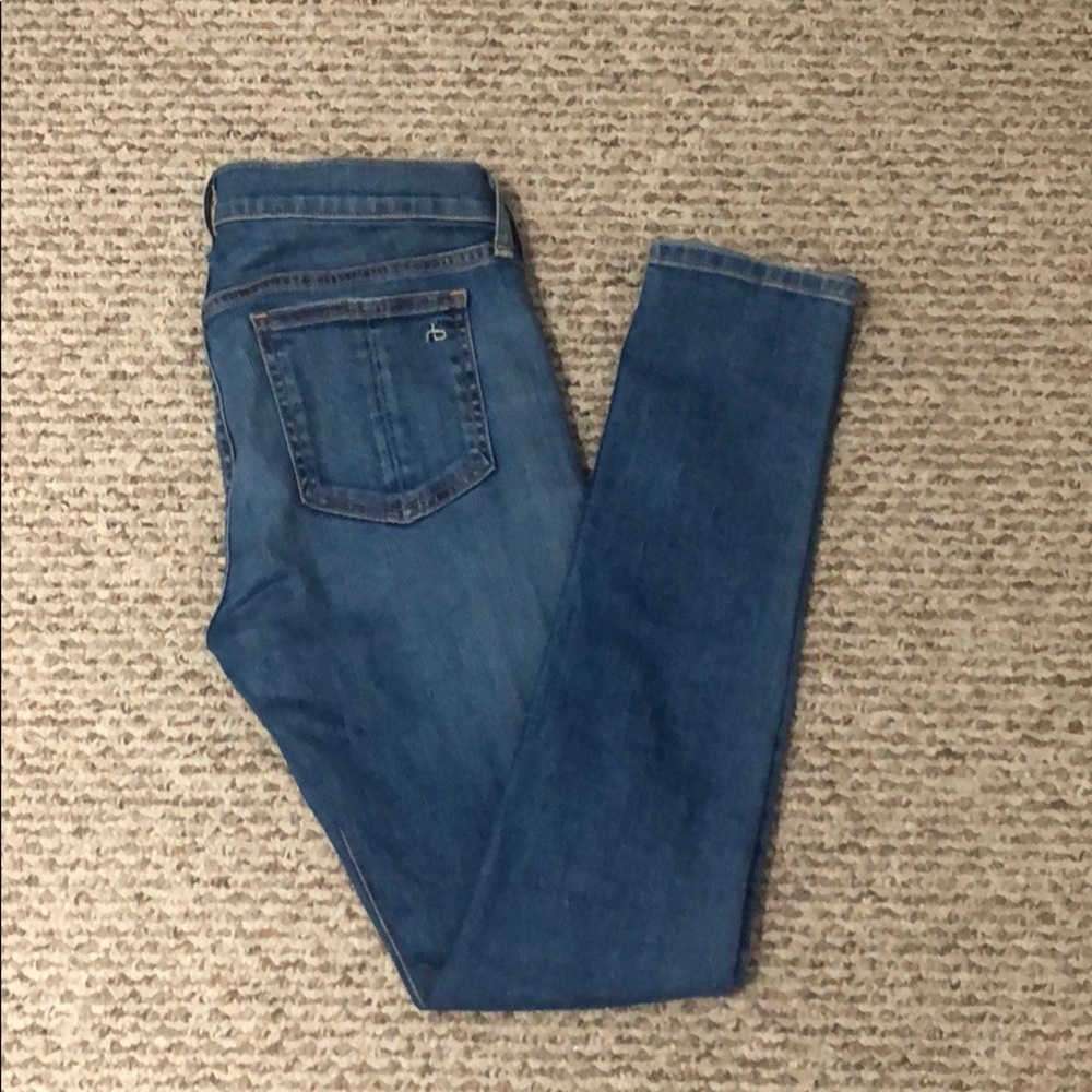 Rag & bone skinny blue jeans